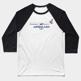 Airbus A321 - Air Macau Baseball T-Shirt